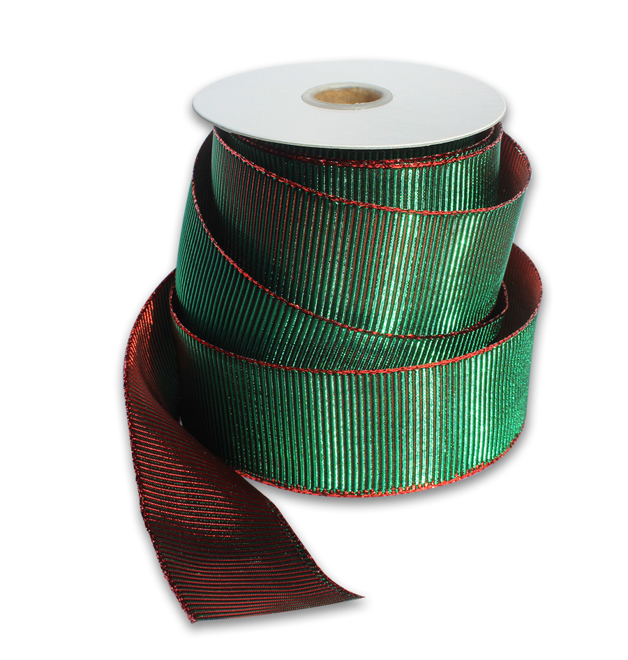 Red/Green Iridescent Ribbon - 1.5 inch